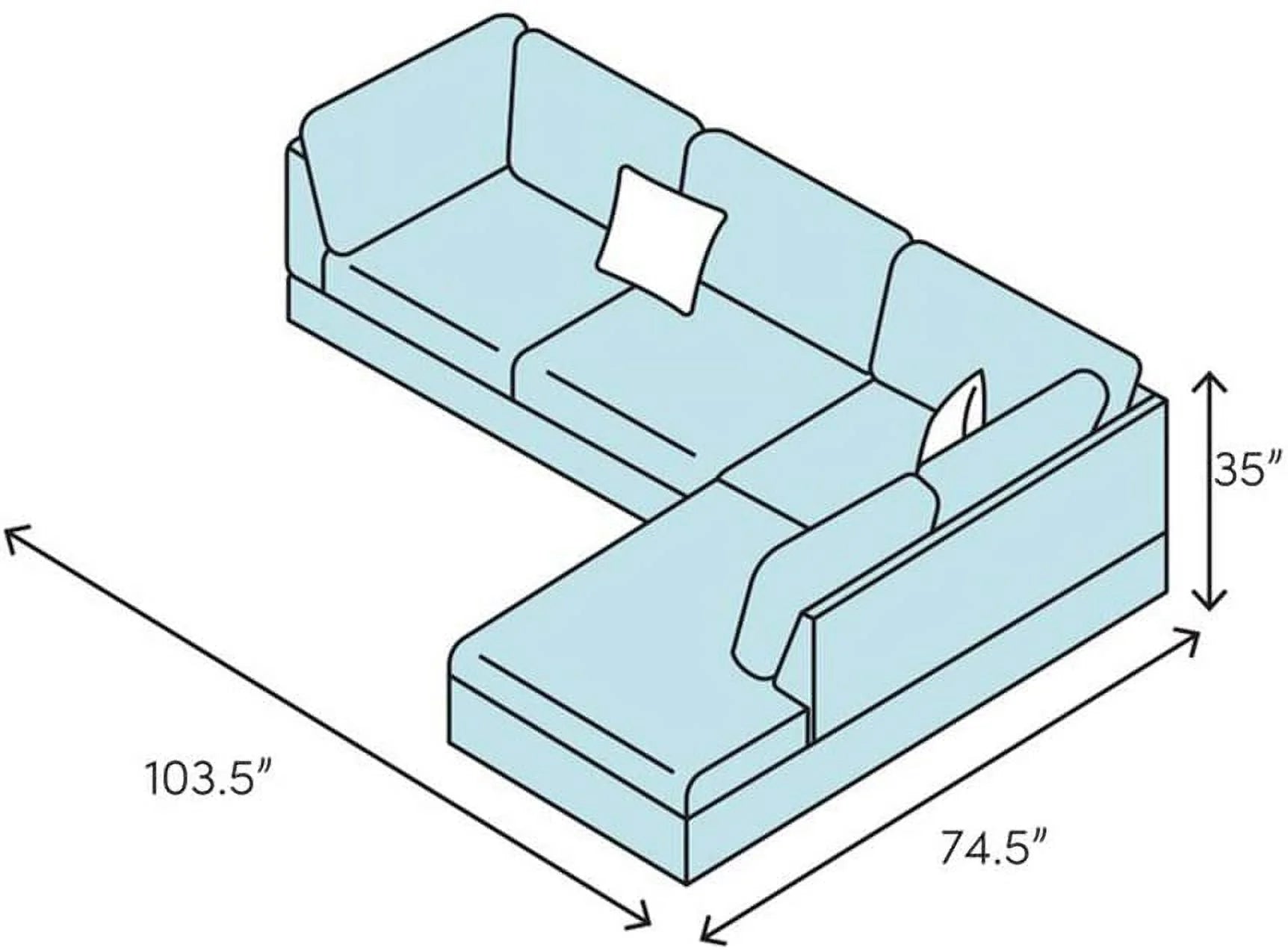 Black Faux Leather L-Shaped Sectional Sofa Set O391717