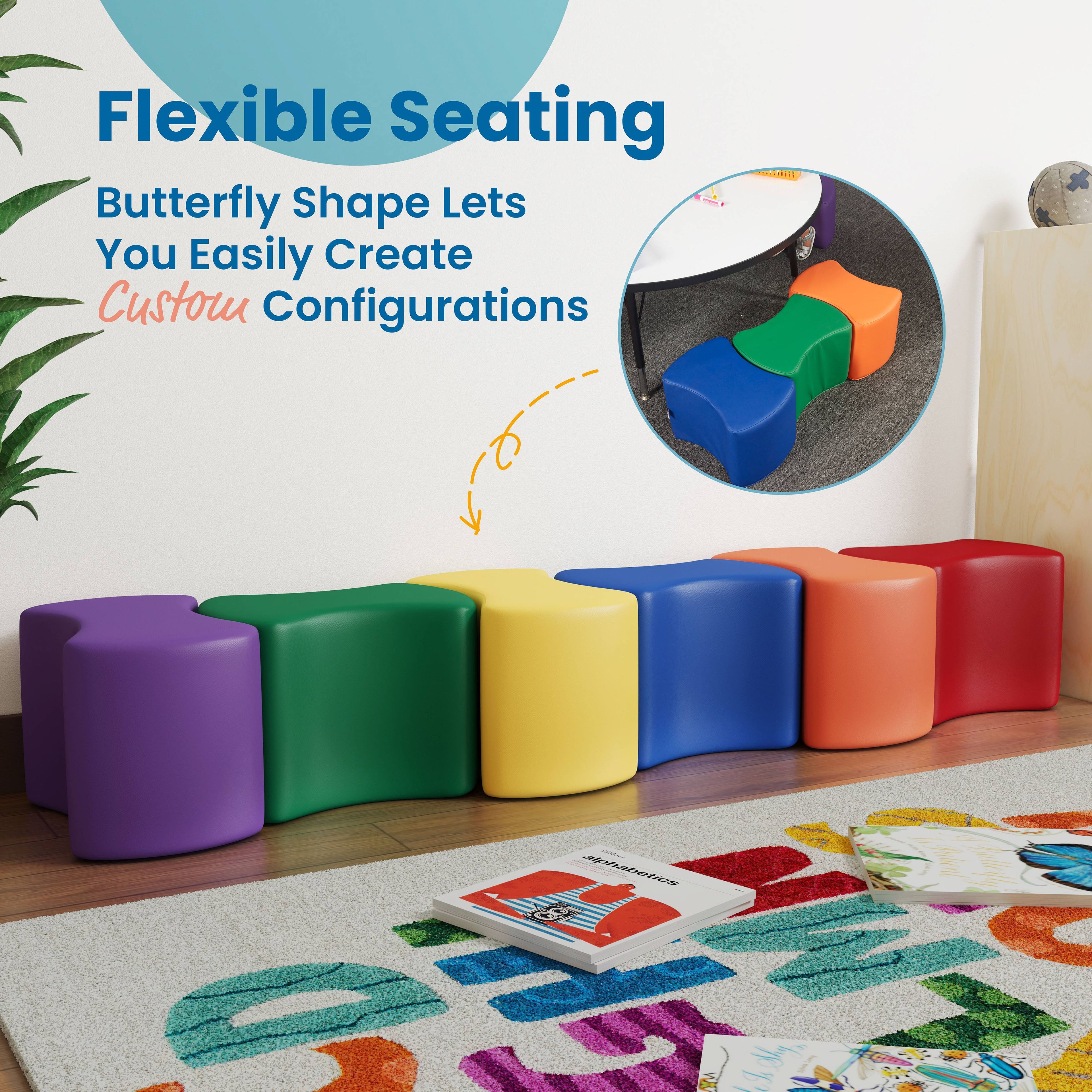 6-Piece Modular Stool Set V6075