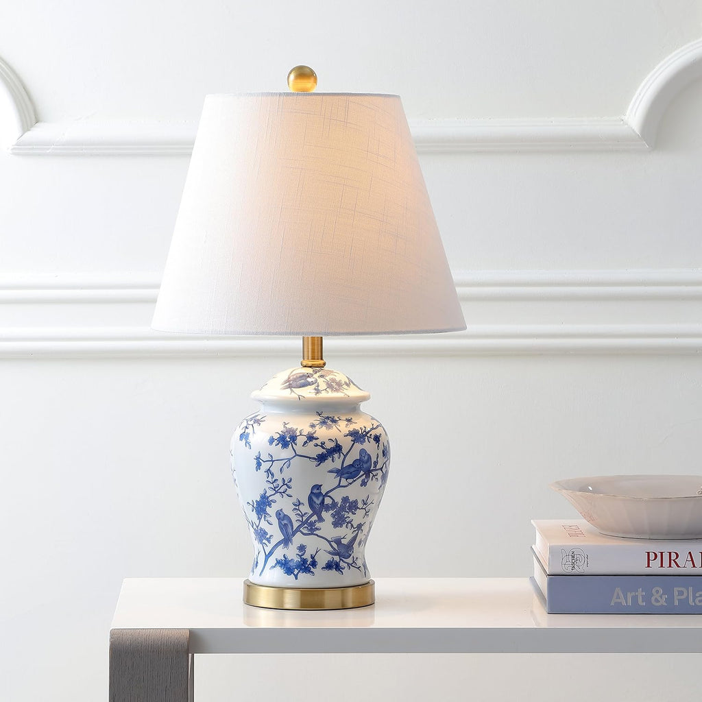 Chinoiserie LED Table Lamp Blue/White N63781