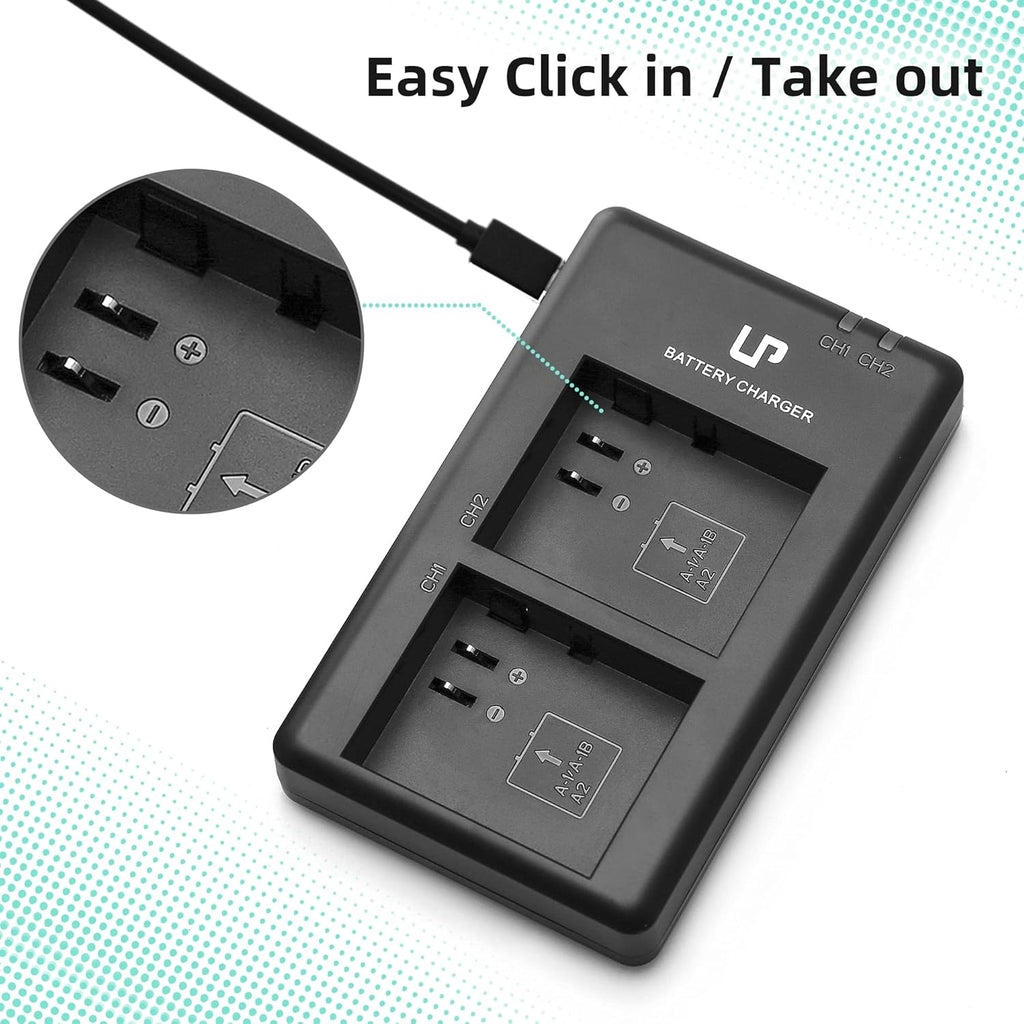 2-Pack 7.2V 3660mAh Li-ion Rechargeable Batteries with Dual Charger Station V944889