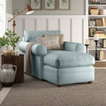 Canvas Spa Velvet Chaise Longue with Double Armrests W167