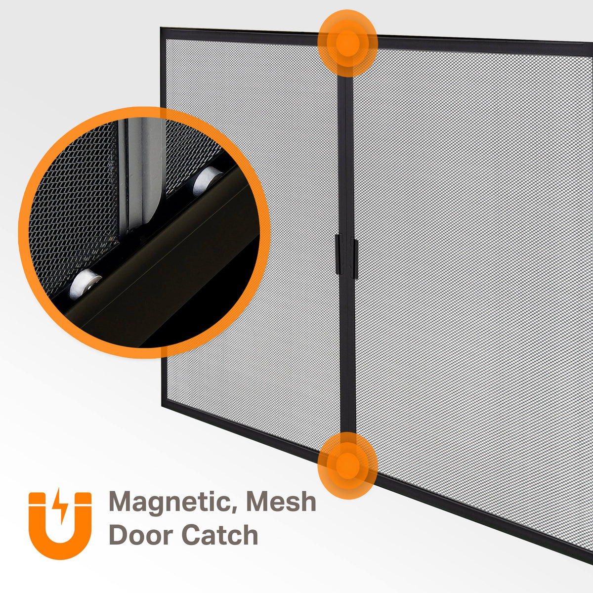 Black Fireplace Glass Door Y161
