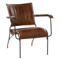 Brown Leather Accent Chair R10819
