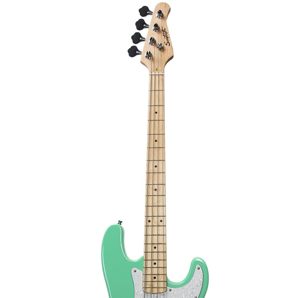 Surf Green Electric Bass Guitar with Pearl Pickguard Q54437