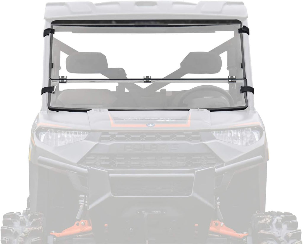 Flip Down Windshield for Polaris Ranger XP 570, Clear Standard Polycarbonate C9862