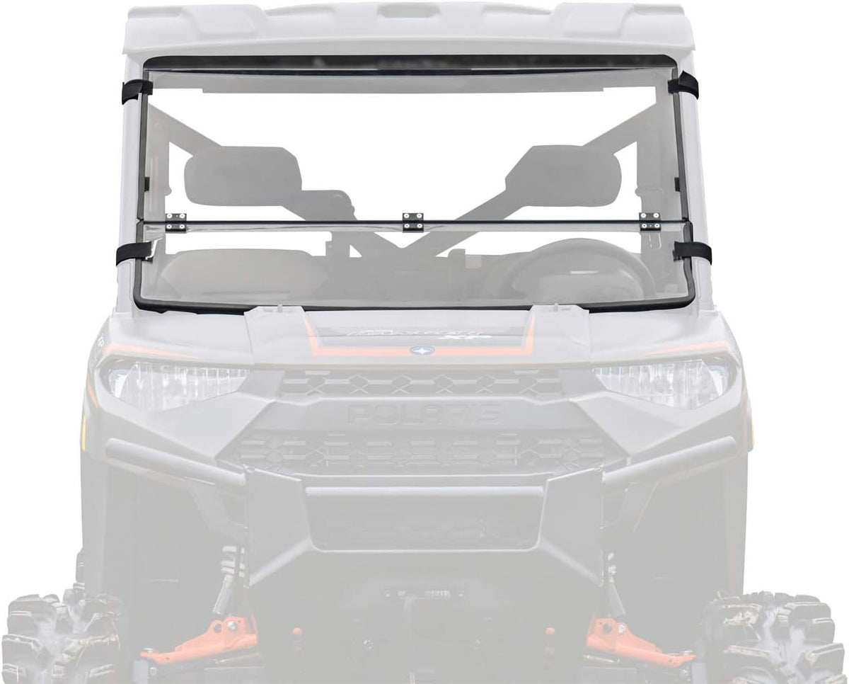 Flip Down Windshield for Polaris Ranger XP 570, Clear Standard Polycarbonate C9862