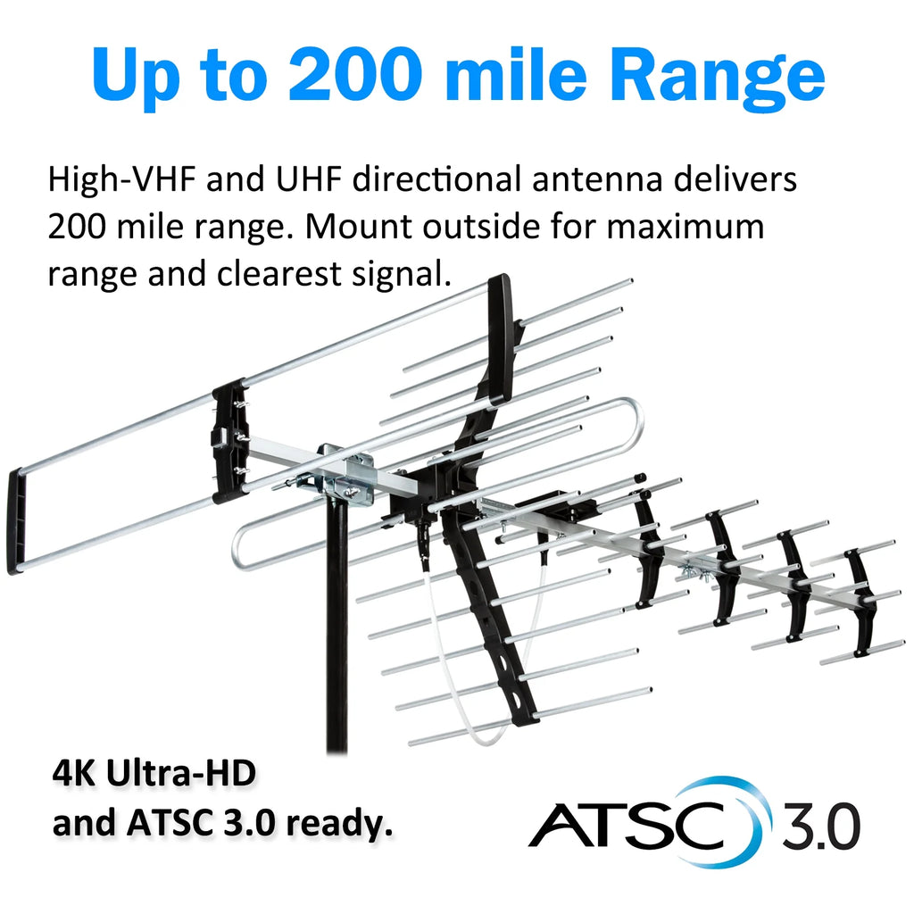 Outdoor HDTV Antenna with Mounting Pole Y699
