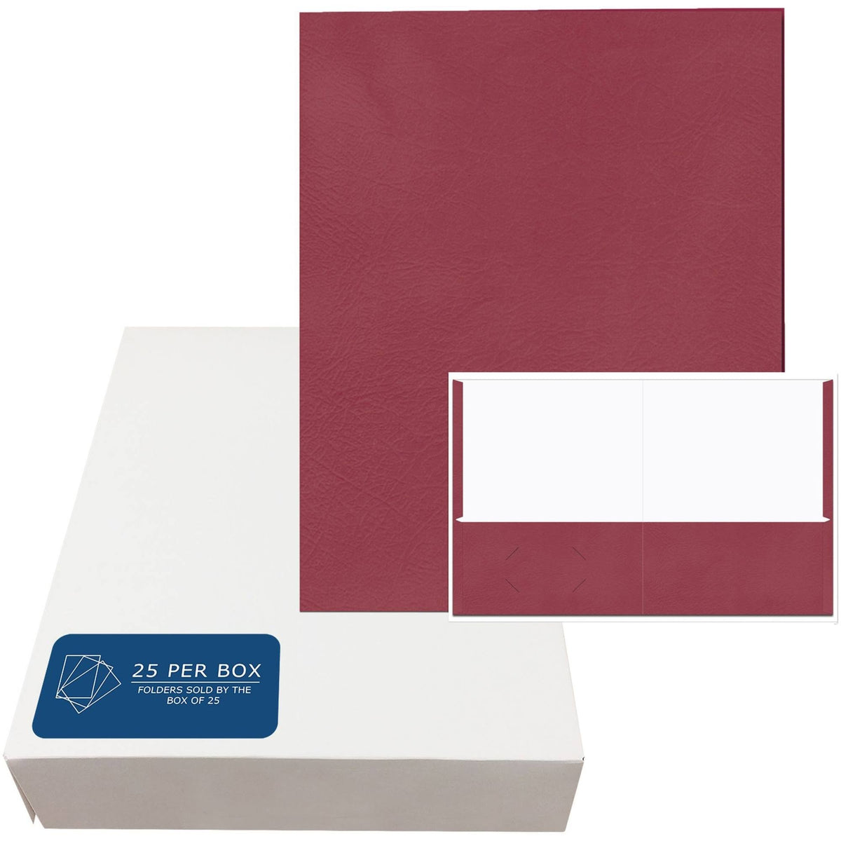 Scarlet Paper Folder 11.75 inch x 9.5 inch 25/Box W2225