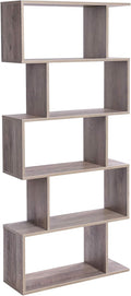 Rustic Brown 5-Tier Freestanding Bookcase N493483
