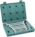 8-Piece Metric Ratcheting Wrench Set with Blow Molded Case J694
