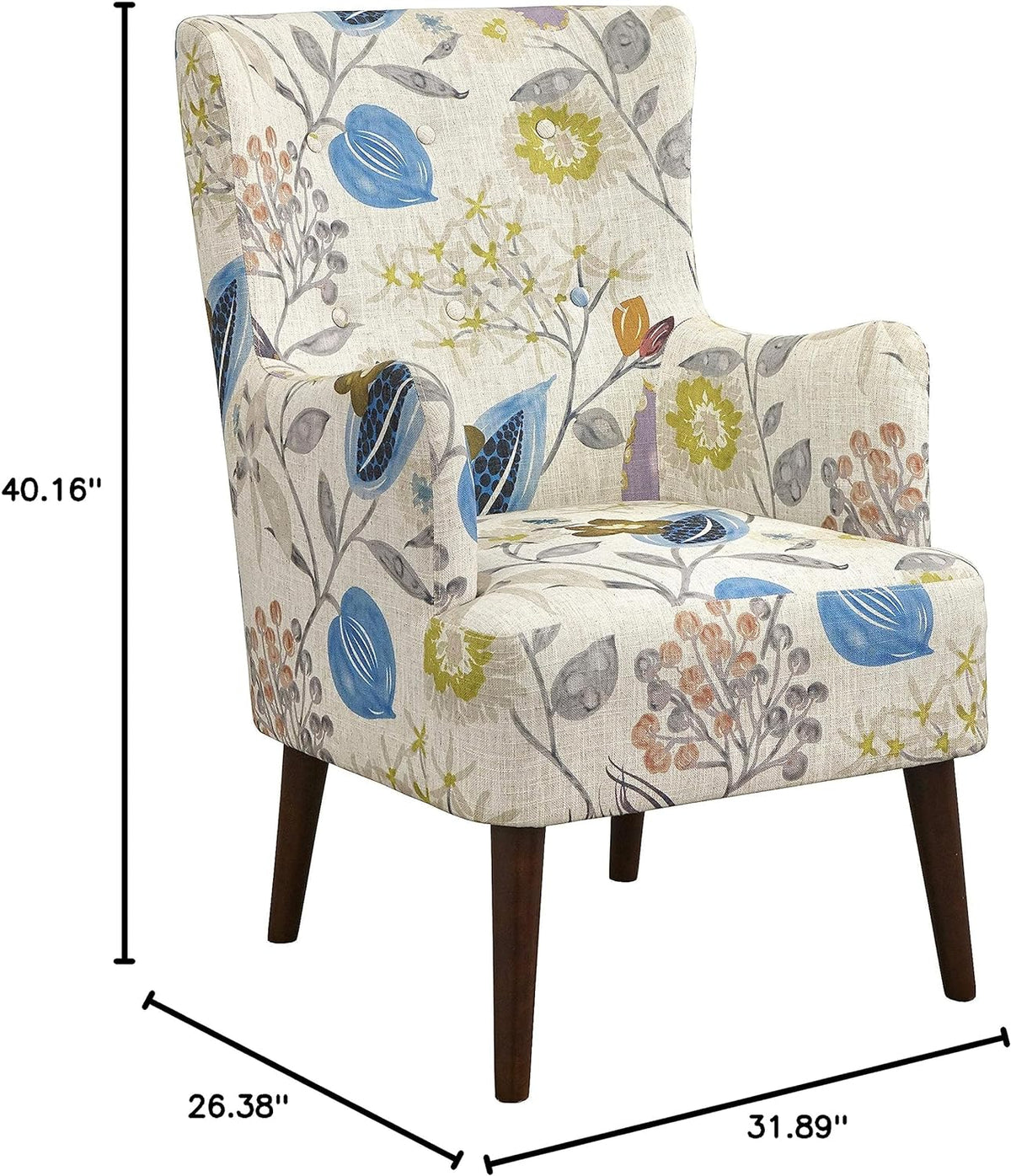 Floral Arm Chair O7747