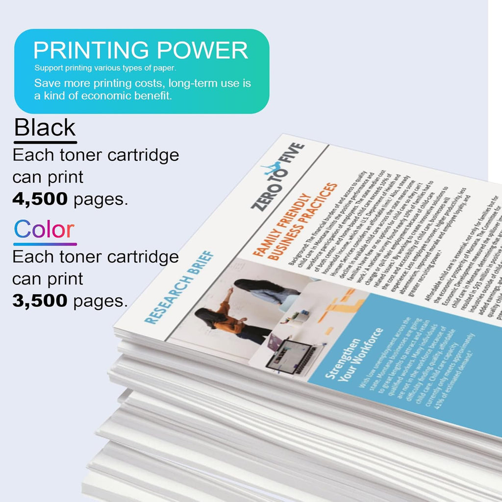 6 Pack Toner Cartridge for Kyocera ECOSYS P5026cdn P5026cdw M5526cdn M5526cdw Series Printer Z664693