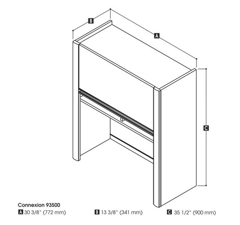 Bordeaux Slate Lateral File Cabinet C801