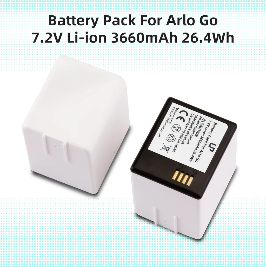 2-Pack 7.2V 3660mAh Li-ion Rechargeable Batteries with Dual Charger Station V944889