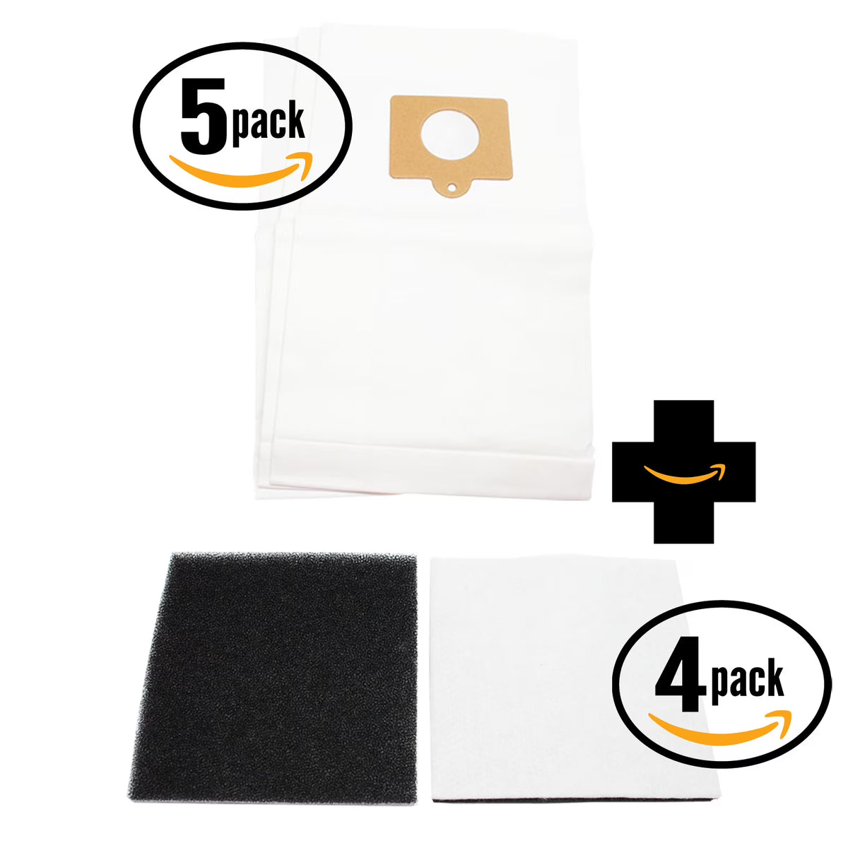 15 Replacement Vacuum Bags & 4 Foam Filter T768