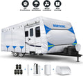 Silver Coating Travel Trailer RV Cover for 27-30 ft Q4114