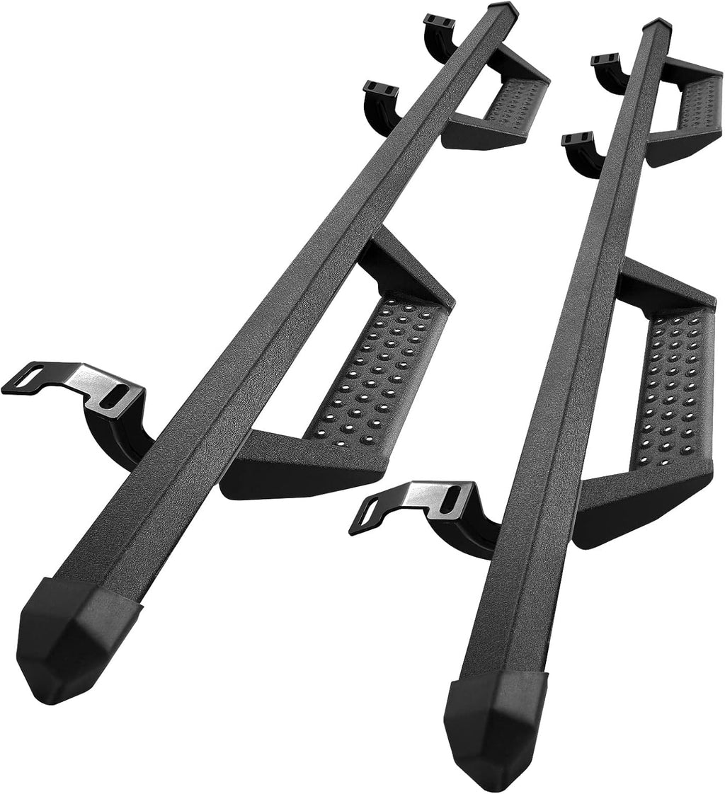 Dual-Stage Textured Black Powder 3 Inch Nerf Bars Side Step F216