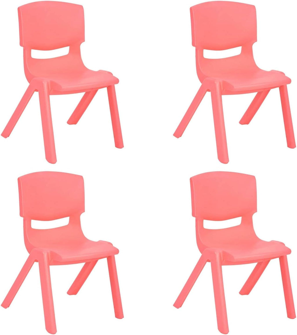 10 Pack Yellow Stackable Plastic Kids Learning Chairs H77502