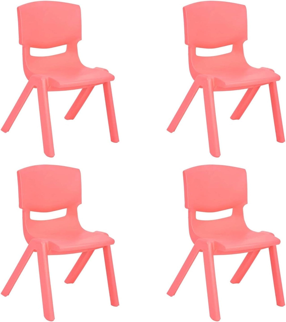 10 Pack Yellow Stackable Plastic Kids Learning Chairs H77502
