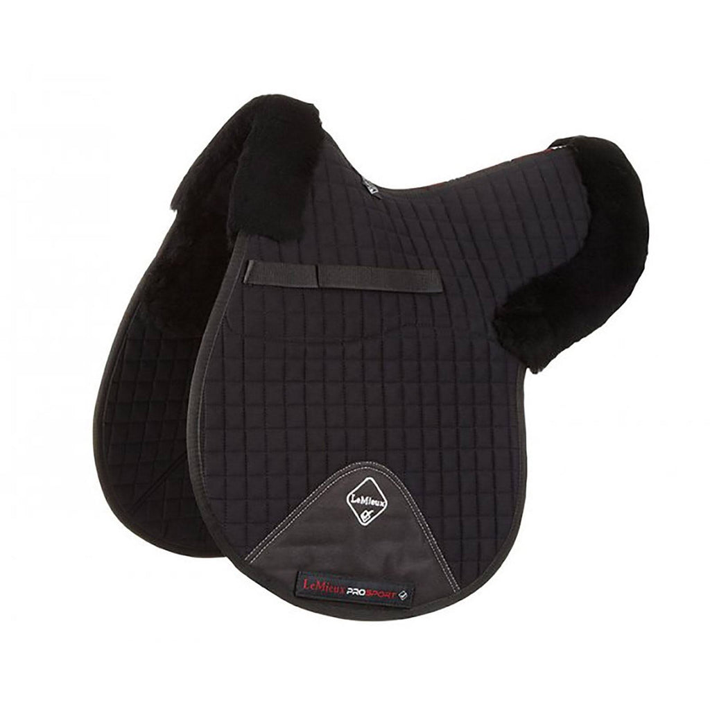 Black Half Lined Lambskin Jumping Numnah B736124