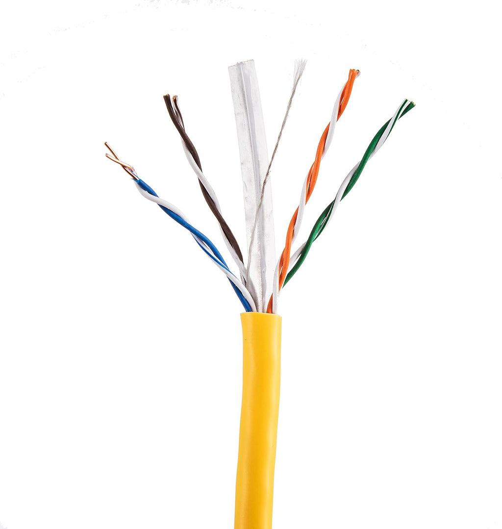 1000ft CAT6 Solid Cable 550Mhz UTP 23AWG Network Wire Bulk Blue Q593911