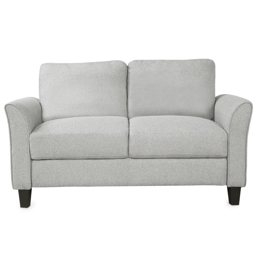 Light Gray Armrest Sofa Loveseat Chair 3-Seat Sofa P2958