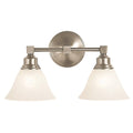 2-Light Brushed Nickel Sconce Q3371