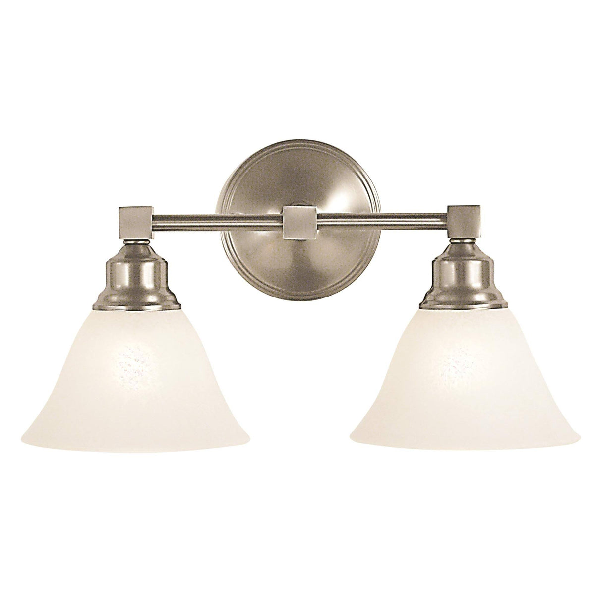 2-Light Brushed Nickel Sconce Q3371