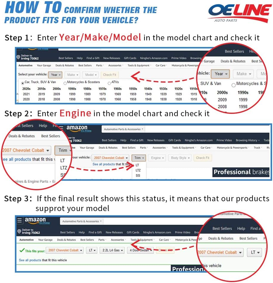 4 Struts Spring Assembly & Front Sway Bar Link W975