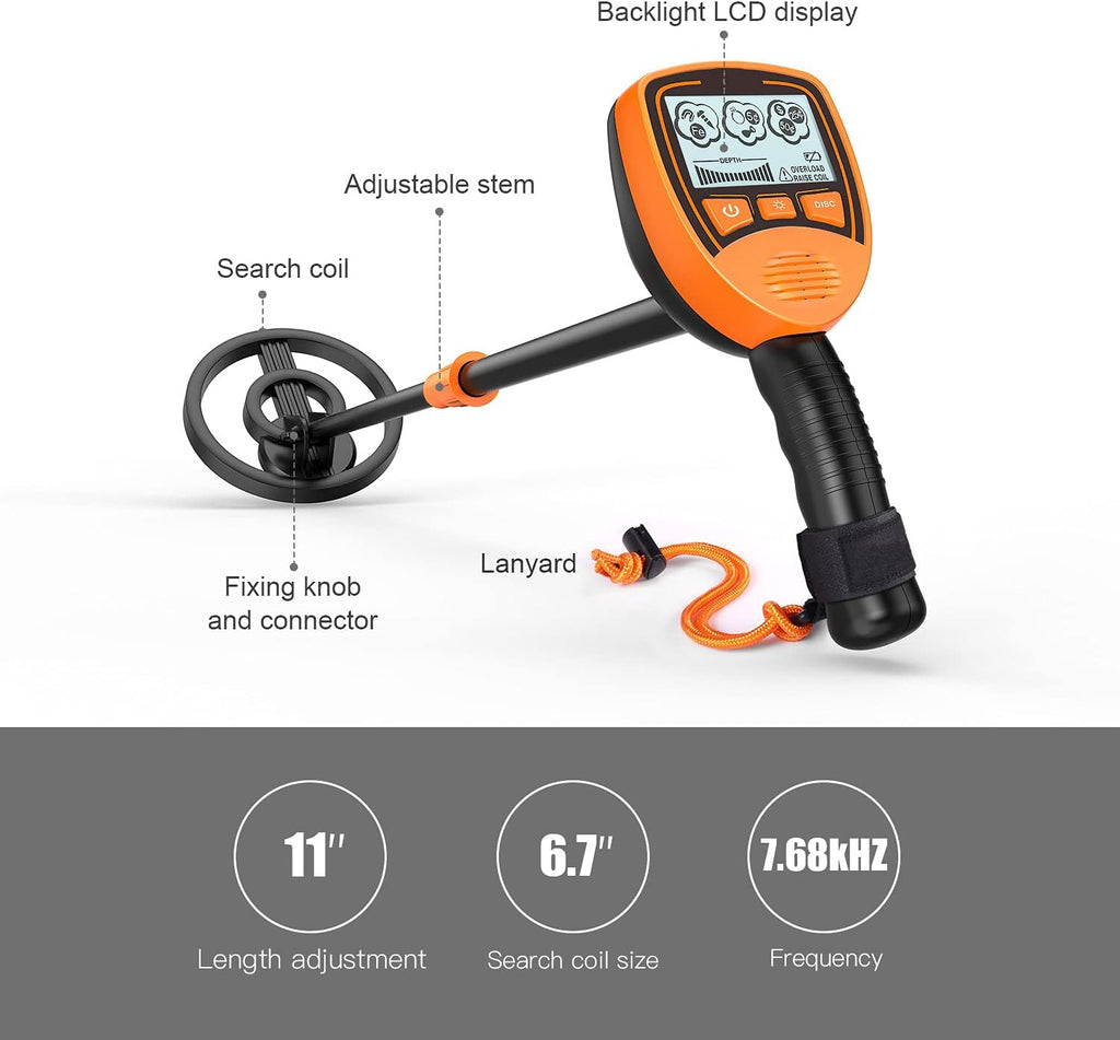 Metal Detector with Waterproof Search Coil, Pack of 2 G74073
