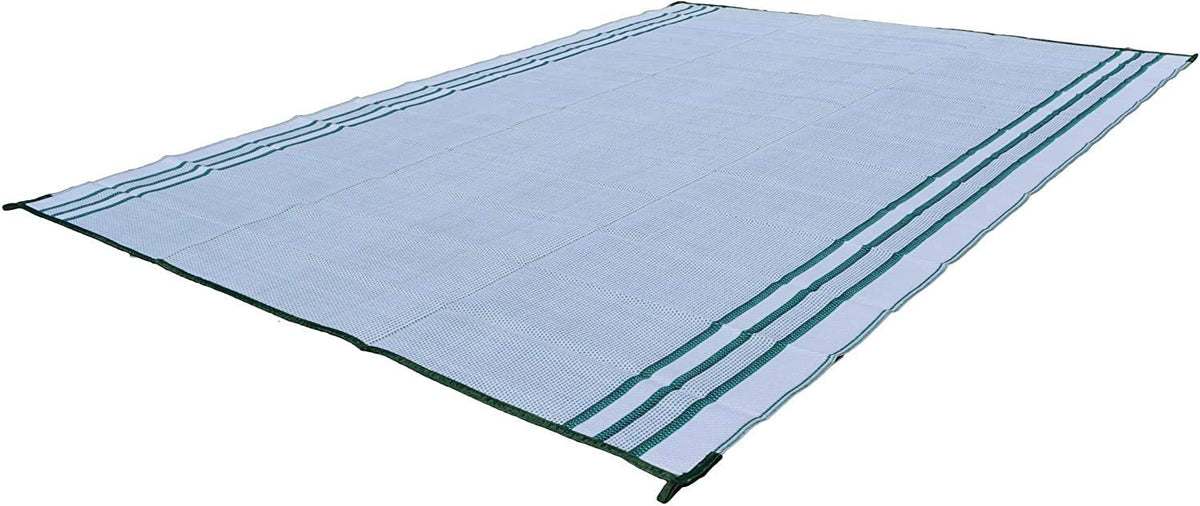 Forest Green Reversible Patio Mat 9x18 with Bag U73910