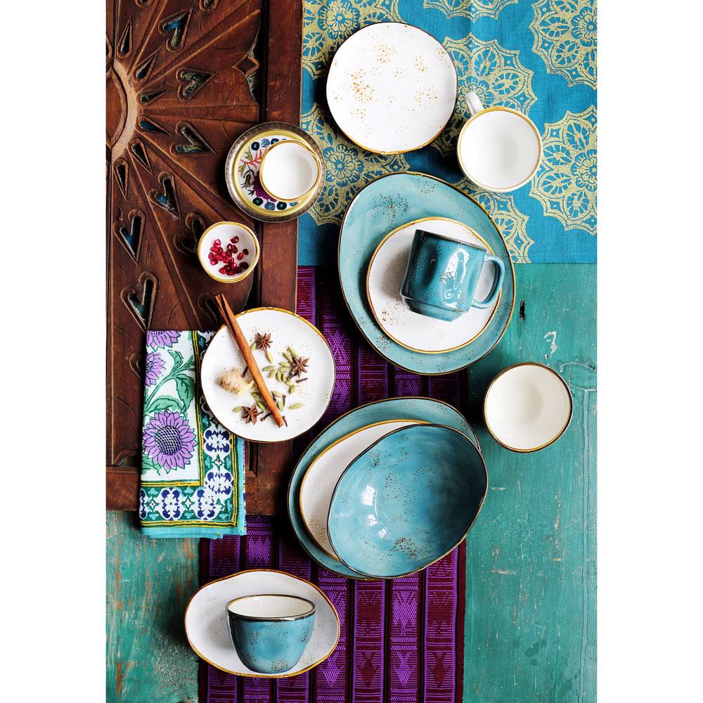 Azure 12x22 x 9 3/4x22 China Ellipse Plate - 12/Case E83234