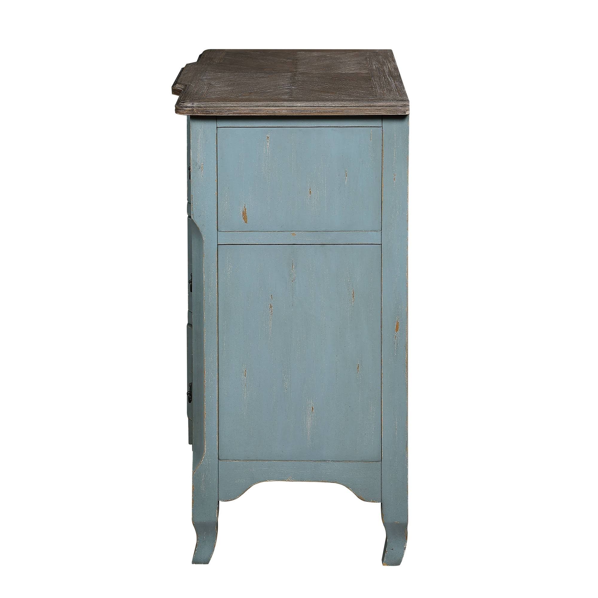 Blue 3 Drawer Chest I39605