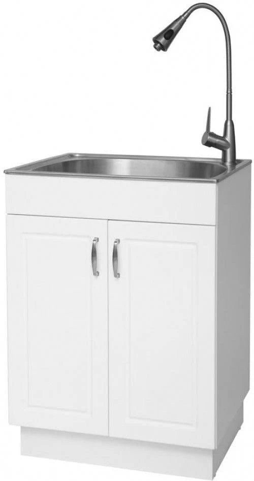 Stainless Steel Countertop Laundry Utility Sink and Cabinet K857664