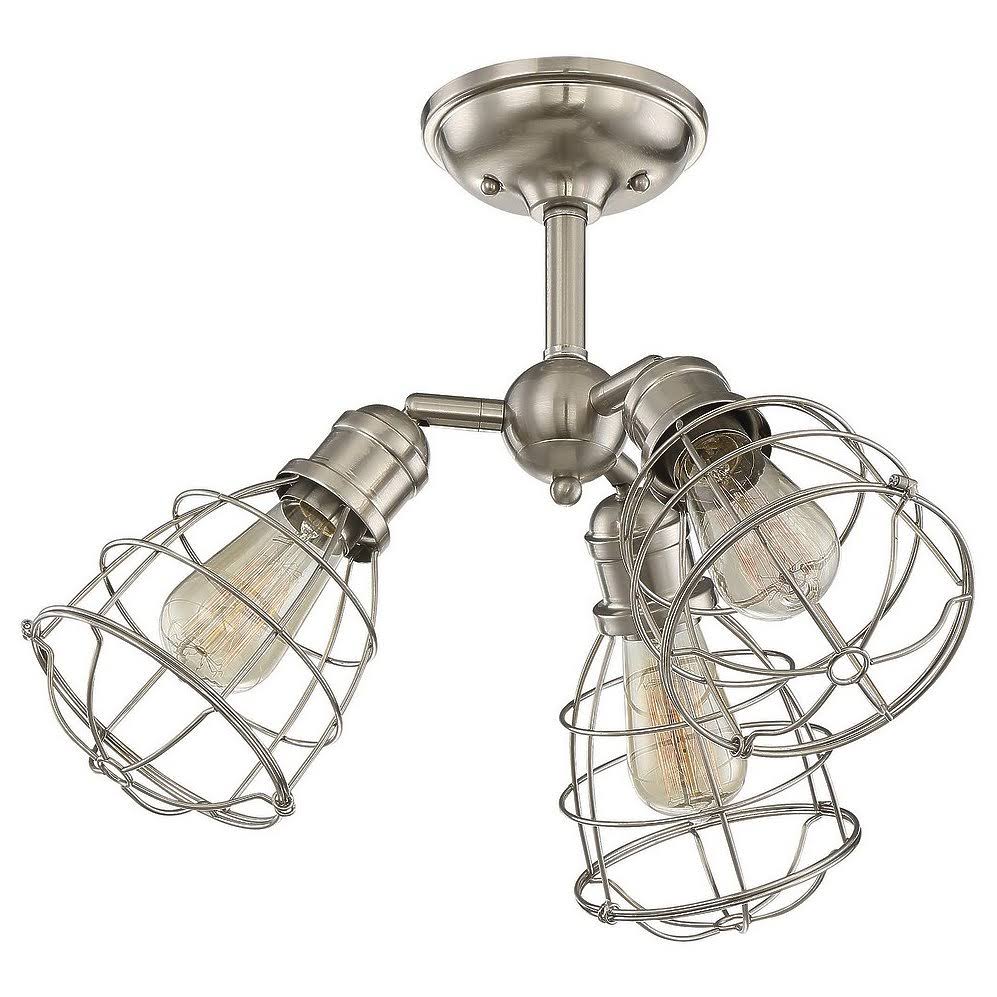 Satin Nickel 3 Light Adjustable Semi-Flush K52710