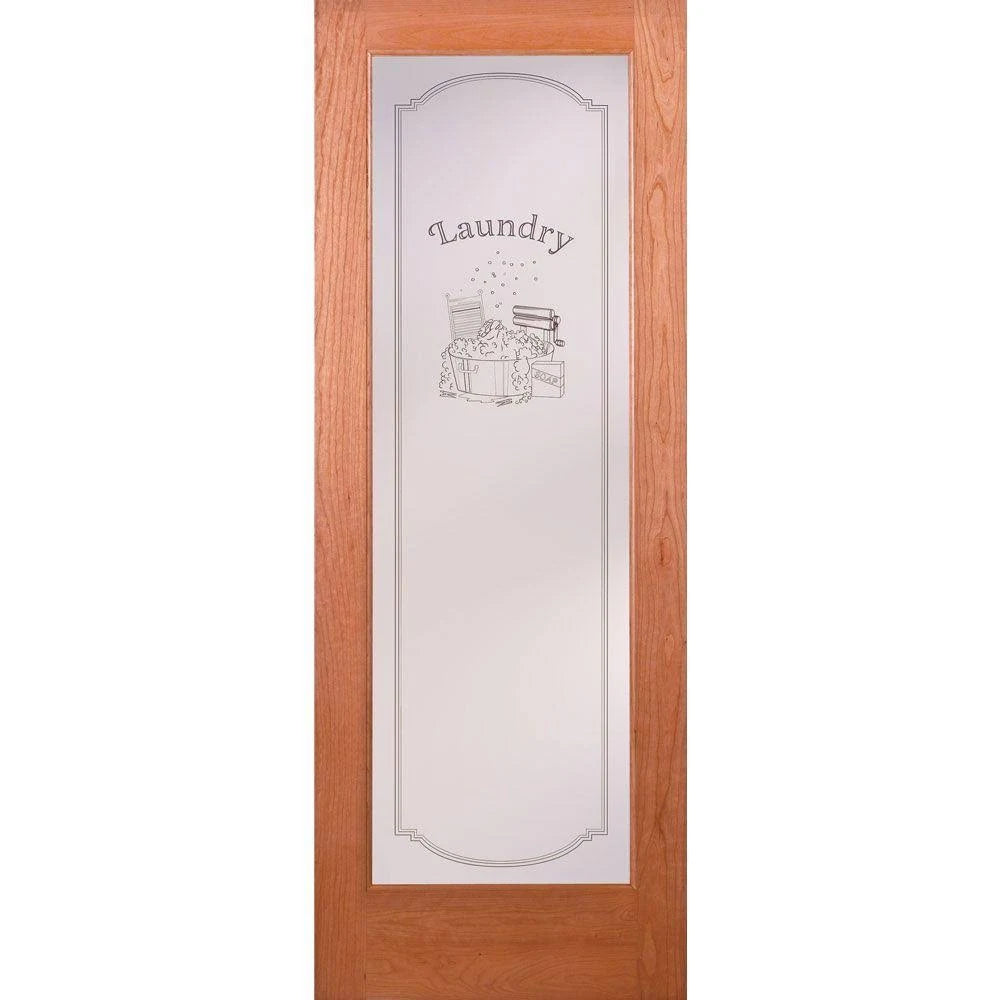 36 in. x 80 in. Unfinished Cherry Interior Door Slab C550