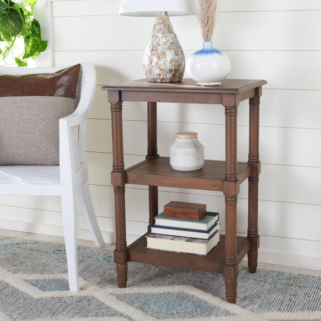Brown 3 Shelf Accent Table Z9649