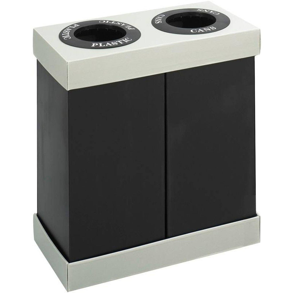 Recycling Center Trash Can, 65.3 gal, Polyethylene R865139
