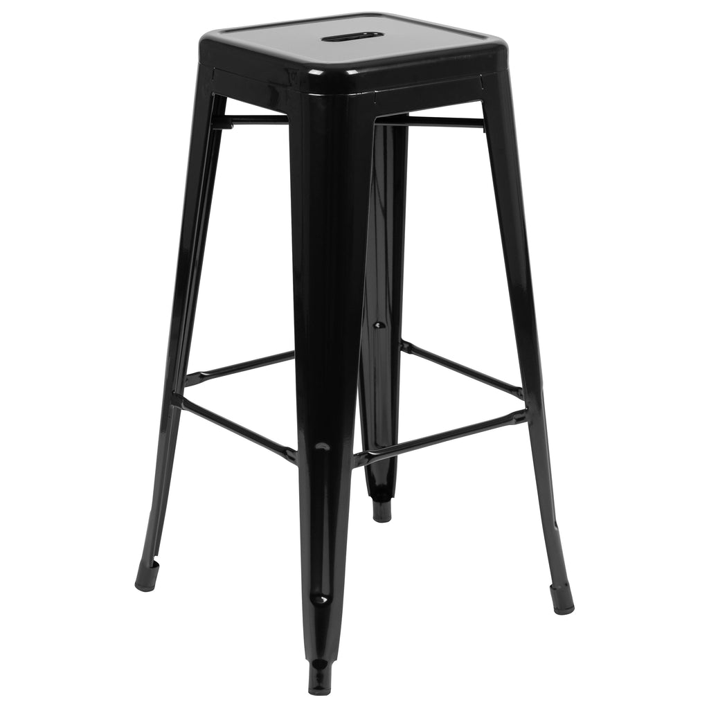 4 Pack 30x22 High Metal Stackable Bar Stool H487
