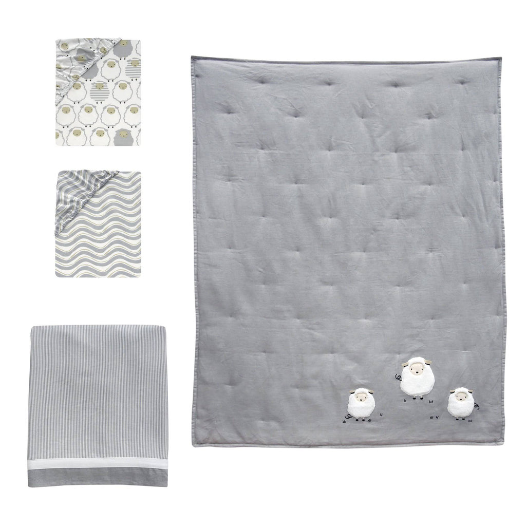 4 Piece Crib Bedding Set B7121