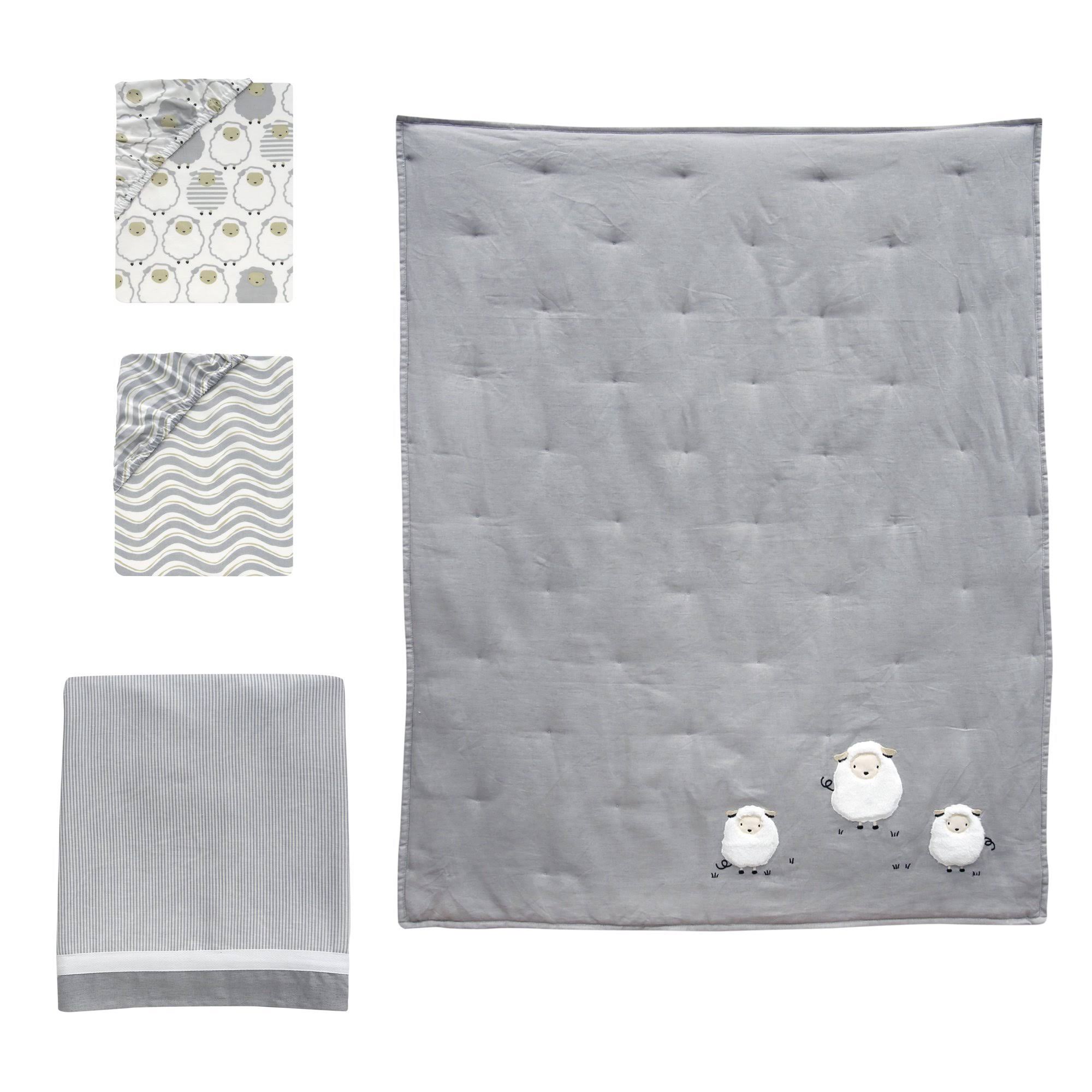 4 Piece Crib Bedding Set B7121