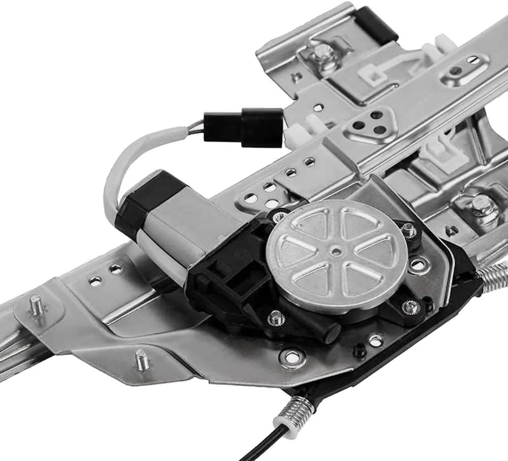 Rear Driver Side Window Regulator with Motor Compatible with 2000-2005 Cadillac Deville, Pack of 2 V553