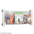 Silver 3 Pocket Wall Magazine Rack D8672