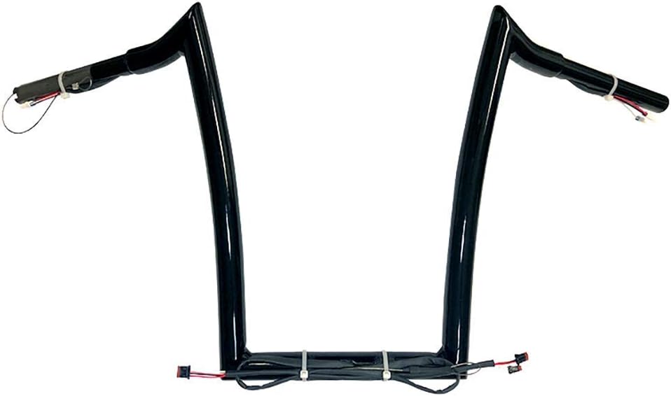 1 1/4 Inch 14 Inch Rise Gloss Black Monkey Ape Hanger Handlebars I320