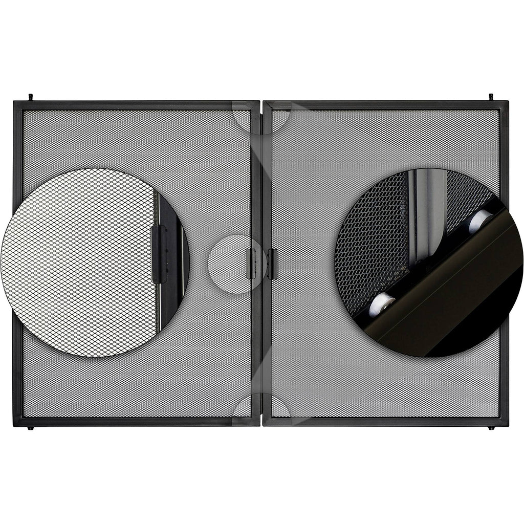 Black Fireplace Glass Door Y161