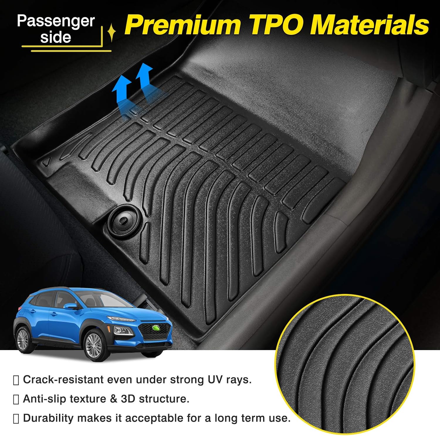 TPO Odorless High Edge Floor Liners Q44486