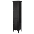 2-Door Linen Tower in Dark Espresso F2928