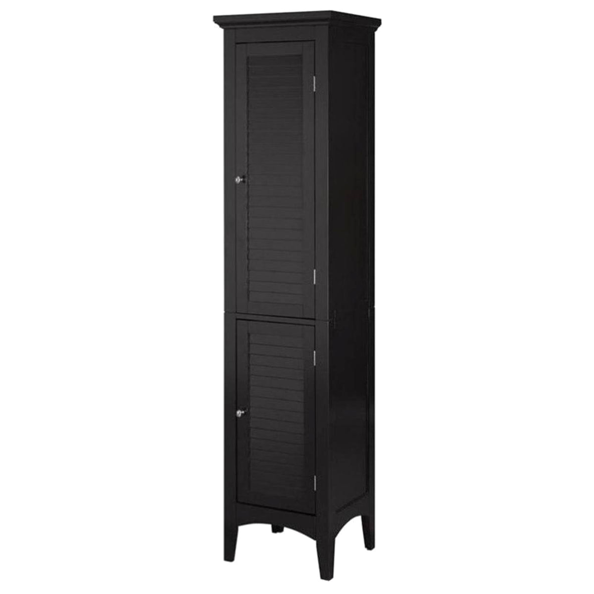 2-Door Linen Tower in Dark Espresso F2928