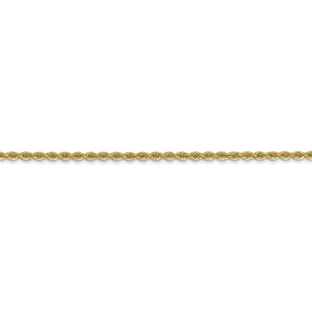 14kt Yellow Gold 20 inch Rope Chain V8007