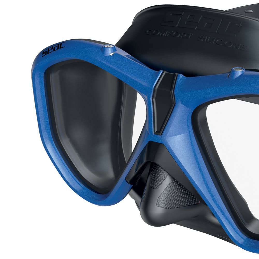 Clear - Black/Blue Mask W166